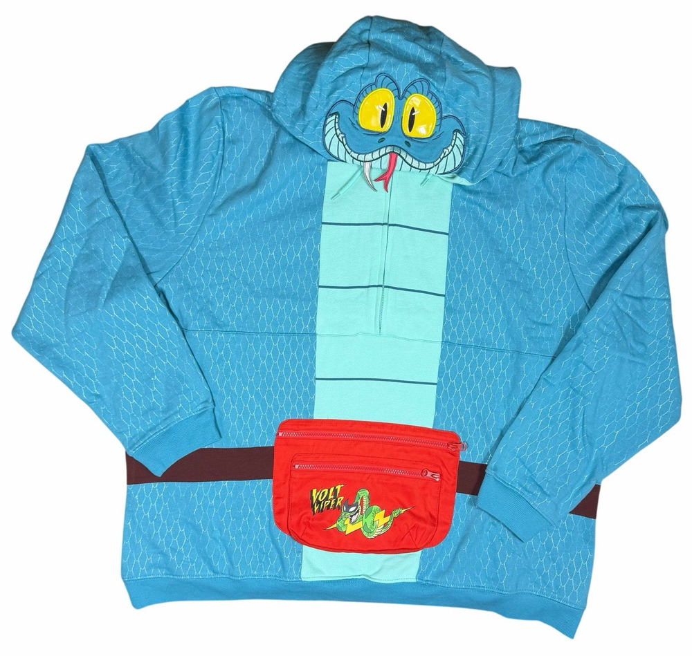 Disney Zootopia 2 Gary De'Snake Costume Hoodie Adult XXL NWT Volt Viper
